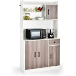 Buffet cuisine rangement, armoire cuisine avec tiroir, 4 etagères réglables, 3 placards à porte, vaisselier, ... Buffet cuisine rangement, armoire cuisine avec tiroir, 4 etagères réglables, 3 placards à porte, vaisselier, ...