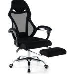 Costway - chaise de bureau ergonomique en maille avec repose - pieds, chaise de direction pivotante avec ...