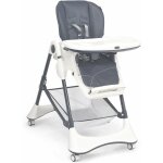 Costway chaise haute bb 4 - en - 1 portable, chaise inclinable pour tout - petits avec double plateau ...