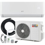 Costway climatiseur r�versible mono - split 12000btu - 3, 4 kw - r32 - a + + / minuterie 24h