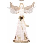 Costway dcoration de vacance angliques 100 lumires led chaudes, dcoration de nol lment de silhouette ...