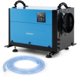 Costway - dshumidificateur professionnel 58, 5 / jour, avec 3 modes, minuterie de 24 h, tuyau de vidange, ...
