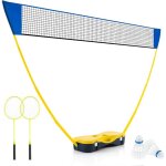 Costway - filet de badminton portable 270 x 160 cm avec 2 raquettes, set de badminton avec 2 volants ... Costway - filet de badminton portable 270 x 160 cm avec 2 raquettes, set de badminton avec 2 volants ...
