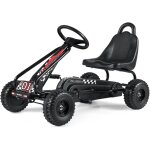 Costway kart � p�dales avec si�ge r�glable, kart � p�dales avec frein � main, voiture � p�dales pouvant ...