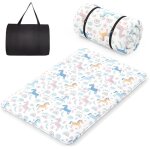 Costway - matelas futon portable pliable, matelas futon japonais 140 x 200 cm, housse lavable, d'invités(licor ... Costway - matelas futon portable pliable, matelas futon japonais 140 x 200 cm, housse lavable, d'invités(licor ...
