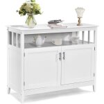 Costway - meuble cuisine bas, buffet cuisine avec placard 2 portes, Étagère réglable, armoire cuisine ... Costway - meuble cuisine bas, buffet cuisine avec placard 2 portes, Étagère réglable, armoire cuisine ...