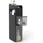 Costway meuble salle de bain �troit, armoire de rangement � roulettes, tiroirs transparents profonds, ...