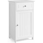Costway - meuble de salle de bain sur pied, armoire de rangement avec 1 porte et Étagère réglable à 3 ... Costway - meuble de salle de bain sur pied, armoire de rangement avec 1 porte et Étagère réglable à 3 ...