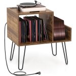 Costway - meuble tourne - disque vinyle avec prise, support tourne - disque pour 145 albums, station ... Costway - meuble tourne - disque vinyle avec prise, support tourne - disque pour 145 albums, station ...