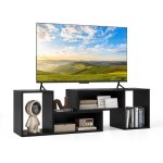 Costway meuble tv 2 pcs modulaires, meuble tele pour tv 50 / 55 / 60 pouces, meuble tv angle pour recoin, ... Costway meuble tv 2 pcs modulaires, meuble tele pour tv 50 / 55 / 60 pouces, meuble tv angle pour recoin, ...