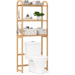 Costway - meuble wc au - dessus des toilettes en bambou, Étagère de rangement de salle de bain à 3 niveaux, ... Costway - meuble wc au - dessus des toilettes en bambou, Étagère de rangement de salle de bain à 3 niveaux, ...