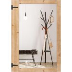Costway - miroir mural rectangulaire 97 x 67 cm, grand miroir en bois de sapin, crochets en métal, miroir ... Costway - miroir mural rectangulaire 97 x 67 cm, grand miroir en bois de sapin, crochets en métal, miroir ...