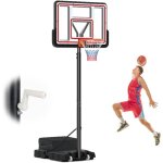 Costway - panier de basket - ball hauteur r�glable 225 - 305 cm, support de basketball mobile avec panneau ...