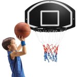Costway - panier de basket mural 43 cm avec panneau incassable, panier basket - ball avec filet toutes ...