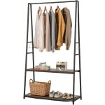 Costway - porte manteau avec 2 Étagères, portant vêtements avec 4 crochets s, cadre en métal solide, ... Costway - porte manteau avec 2 Étagères, portant vêtements avec 4 crochets s, cadre en métal solide, ...
