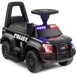 Costway - porteur enfants avec mgaphone & autocollant de police, voiture  pousser avec lumires et ...