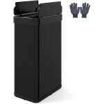 Costway poubelle cuisine automatique 60 l, poubelle �troite en acier inoxydable, capteur mouvement infrarouge, ...