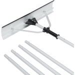Costway - rteau  neige en aluminium, dneigement de toit avec tte large et repliable longueur max ...