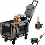 Sac à dos avec roues pour chat chien, sac de transport à roulettes pour animaux de compagnie, caisse ... Sac à dos avec roues pour chat chien, sac de transport à roulettes pour animaux de compagnie, caisse ...
