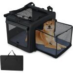 Costway sac transport chien pliable, cage de transport pour chien, panier extensible en maille, 2 ouvertures ... Costway sac transport chien pliable, cage de transport pour chien, panier extensible en maille, 2 ouvertures ...