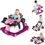 Costway - trotteur bb garon 4 en 1 avec 3 hauteur rglable, trotteur marche bb garon avec musique ...