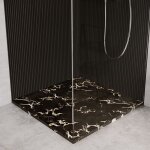 Cosyneo - receveur de douche en pierre naturelle extra plat  poser 70x70cm - noir marble - origine