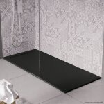 Cosyneo - receveur de douche en pierre naturelle extra plat � poser 70x90cm - noir - origine