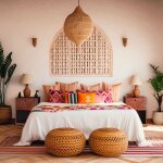 Cotecosy - table de chevet style oriental bois sculpt� 1 porte monbolyto bois cuivre