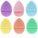 Coton demaquillant lavable, 6 pi�ces lingette demaquillante lavable, eponge visage reutilisable, pads ...