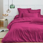 Coton pur - housse de couette 240 x 220 cm 'prémium' pour lit 2 places - prémium magenta Coton pur - housse de couette 240 x 220 cm 'prémium' pour lit 2 places - prémium magenta