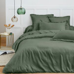 Housse de couette 240 x 220 cm  prmium  pour lit 2 places - prmium romarin