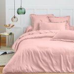 Housse de couette 240 x 220 cm prémium pour lit 2 places - prémium rose dragée Housse de couette 240 x 220 cm prémium pour lit 2 places - prémium rose dragée