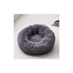 Couchage panier rond pour chien chat, corbeille en peluche coussin matelas epais hiver lit rond pour ...