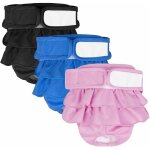 Couche pour chien, lot de 3 couches chien lavable couches rutilisables pour chien lavables culotte pour ...