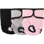 Couche pour chien lot de 3 couches chien lavable couches r�utilisables pour chien lavables culotte pour ...