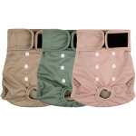 Couches pour chiennes sans queue, couches menstruelles r�utilisables pour chiennes bouledogue fran�ais, ...