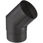 Joncoux - coude 45 pour tuyau email 0, 7 mm - 200 - noir mat