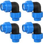 Coud� � 90 25mm x 25 mm, 4 pi�ces raccords de plomberie coud�s pour tuyau d?eau pe de compression, connecteur ...
