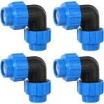 Coud� � 90 25mm x 25 mm, 4 pi�ces raccords de plomberie coud�s pour tuyau d?eau pe de compression, connecteur ...