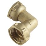 Coude 90� �crou prisonnier laiton � visser ff - 3 / 4' (20x27mm) - adrien riquier