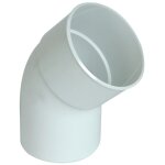 First plast - coude pvc 45° mâle femelle pour tube Ø80 - blanc First plast - coude pvc 45° mâle femelle pour tube Ø80 - blanc