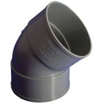 Coude pvc h - h 45 40 mm - 40 mm