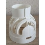 Coude de remplacement horizontal (80 / 125) pour terminal de chaudi�re � condensation . - diam�tre : ...