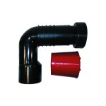 Ferrari srl - coude de sortie pour wc suspendu dn90 / 110 avec joint, raccourcissable, capuchon de protection ...