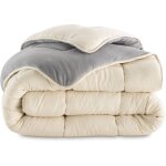 Idmarket - couette 140x200 cm zoe polaire biface gris et crème 400 gr Idmarket - couette 140x200 cm zoe polaire biface gris et crème 400 gr