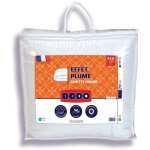 Couette dodo effet plume 220 x 240 cm - 400 g / m� - 2 personnes - 100% polyester