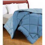 Couette double face bleue caldo 300 gr / m� - couette d'hiver chaude et douce 250x250 cm