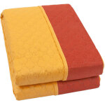 Couette double face couverture douce couvre lit mi saison couleur unie orange - 200x255 Couette double face couverture douce couvre lit mi saison couleur unie orange - 200x255