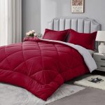 Couette hiver 450gsm en microfibre, �dredon lit 1 personne 155x220 cm, edredon toutes les saisons pour ...