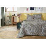 L'effet papillon - couette imprime 140 x 200 cm + 1 taie d'oreiller 60 x 60 cm - coton imprim myosotis ...